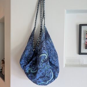 Blue Patterned Women's Bag